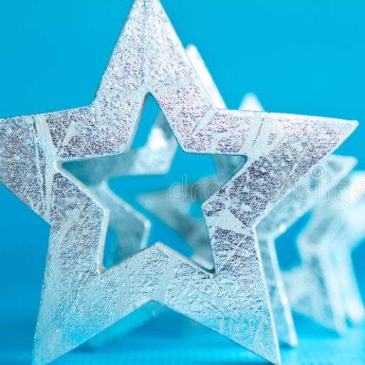 Cropped silver stars background turquoise shiny different sizes blue copy space 44558593 1 jpg 